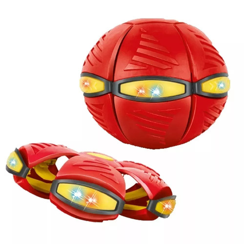 Fly Ball Disco A Pelota Con Luces Transformable Frisbee