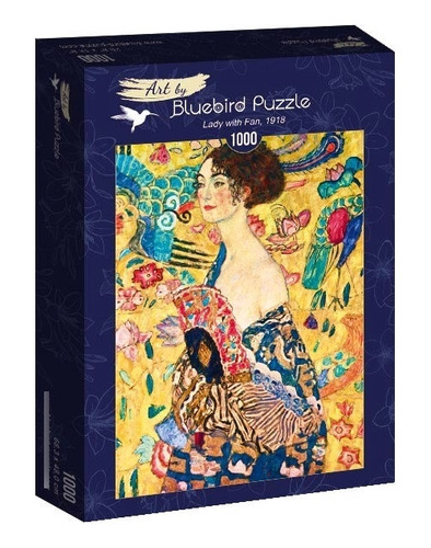 Bluebird Puzzle 1000 Pzs - Gustave Klimt - Lady With Fan