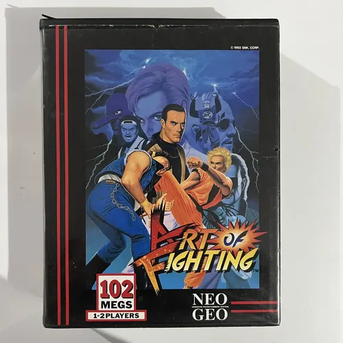 Art Of Fighting Neo Geo Aes Americano Dog Tag Completo