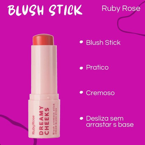 Blush Stick Bastão Ruby Rose Solar Orange