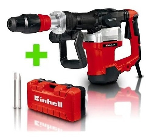 Martillo Demoledor Industrial Einhell Te-dh 32 Joule Maletin + Punta Color Rojo