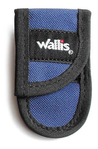 Funda Mini Navaja Bloqueo Poliéster Velcro Wallis Color Azul