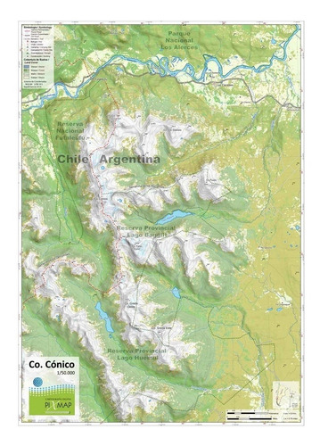 Imagen 1 de 3 de Mapa Topográfico: Cerro Cónico
