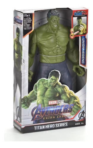 Boneco Incrível Hulk Articulado Som 30cm Vingadores Presente