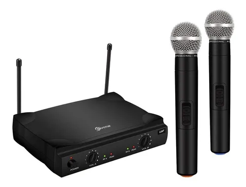 comprar Sistema De Micrófono Inalámbrico Uhf Doble Canal Eivotor