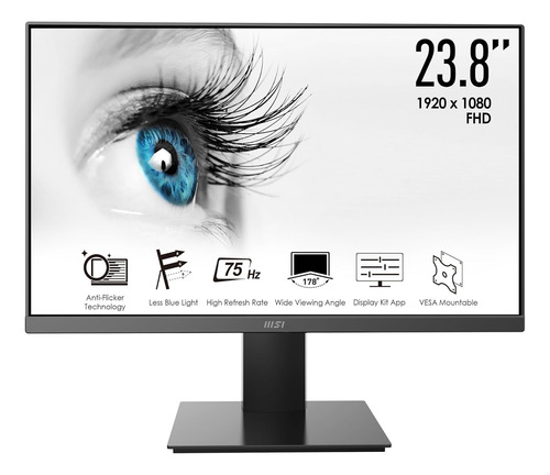 Monitor Msi Pro Mp241x 1080p 75hz 24'' (23.8 ) Hdmi & Vga