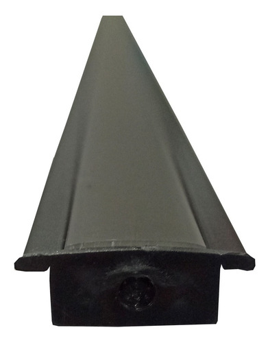 Perfil Led Embutir Mini Slim Preto C/ Difusor Fumê 4 Metros