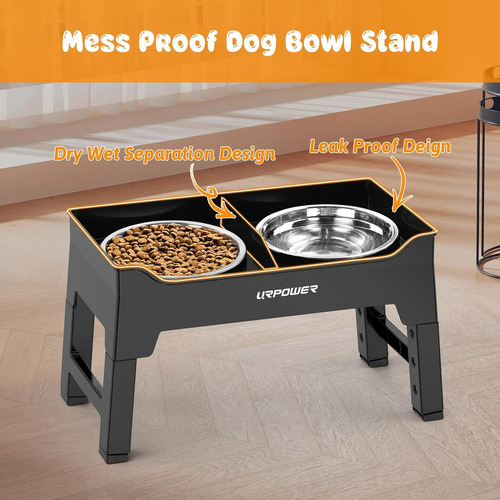 Urpower Cuencos Elevados Para Perros A Prueba De Suciedad...