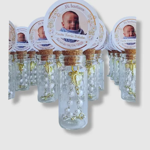 Souvenir Para Bautismo O Comunión, Con Mini Rosario!!!