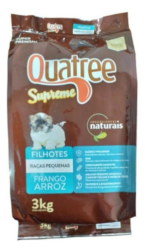 Ração Quatree Supreme Filhotes Raças Pequenas 3 Kg