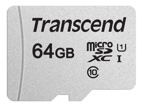 Tarjeta de memoria Transcend TS64GUSD300S-A  300S con adaptador SD 64GB