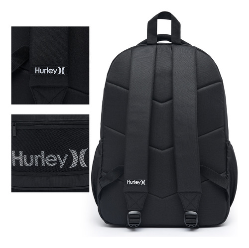 Mochila Bolsa Notebook Faculdade Impermeável Escolar Viagem Cor Preto Desenho Do Tecido Liso