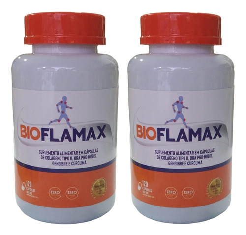 Bioflamax 120 Cápsulas 600mg - Anti-inflamatório Natural