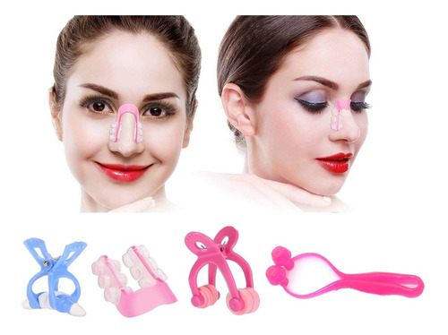 Corretor Nose Up 3D Shaper Respingador Nasal 4pz Color Rosado