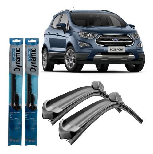 Juego Kit Escobillas Ford Ecosport Kinetic 2018 2019 2020