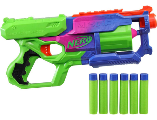 Pistola Nerf Lanzador Mega Cycloneshock Original