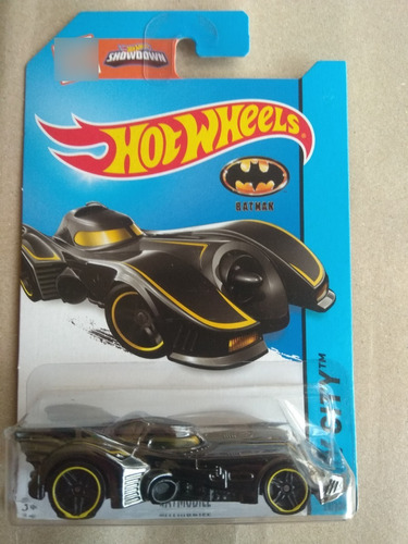 Hot Wheels Batman Batimovil Tim Burton 2015 Amarillo Cro Mg1