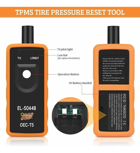 Calibrador Programador Sensor Tpms Presion Llanta El-50448