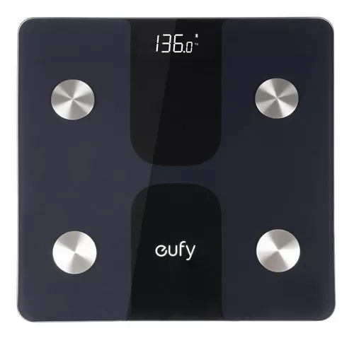Eufy Báscula inteligente P1 con Bluetooth, pantalla LED grande, 13 medidas,  peso/grasa corporal/IMC/análisis de composición corporal
