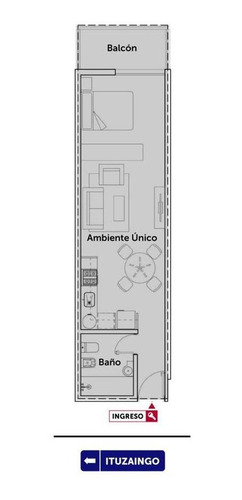 Imagen 2 de 12 de Monoambiente En La Sexta - Ituzaingo 650
