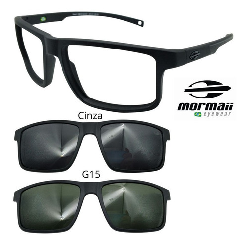 Oculos Mormaii 6127 Swap 5 Com 2 Clipons - Escolha As Cores