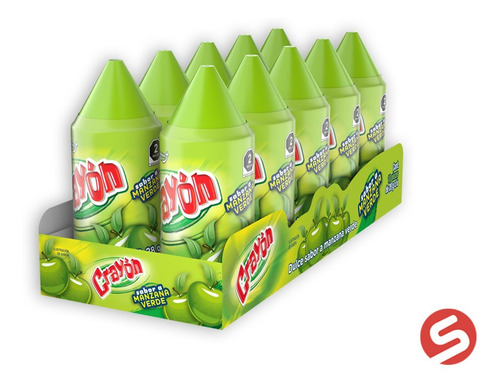 Crayon Manzana Verde 10pzs