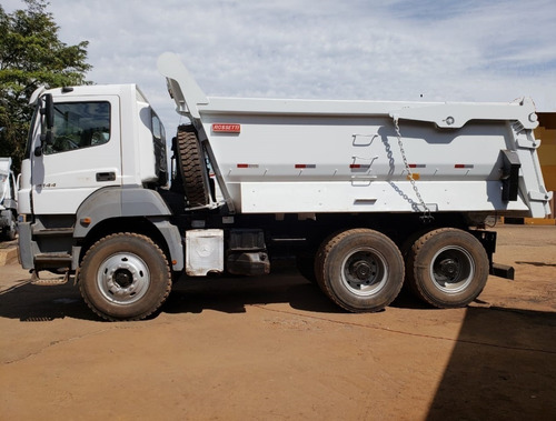 Imagem 10 de 15 de Mercedes-benz Axor 4144 6x4 Ano 2016 Caçamba Rossetti 16m