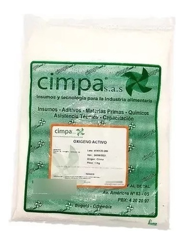 Oxigeno Activo Cimpa 1000 Gr - Kg a $15950