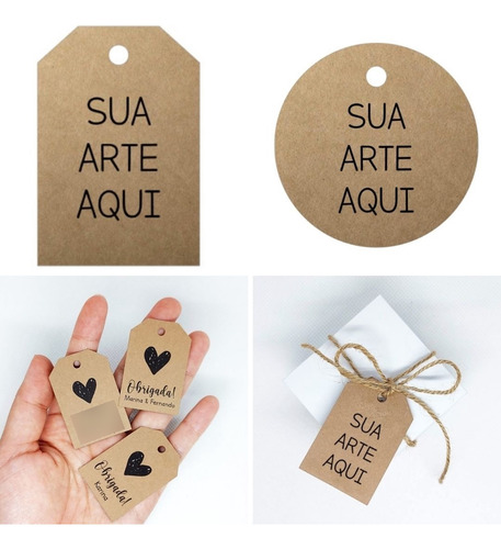 Tag Etiqueta Para Personalizar Com Logomarca Logo 50un