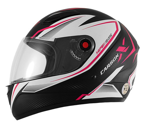 Capacete Moto Mixs Fokker Carbon X 2019 Rosa Fosco  62