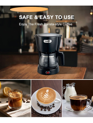 Cafetera Goteo Profesional Percoladora 6 Tazas 0.6l 550w