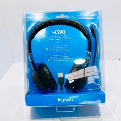 Auriculares Logitech USB Headset - en oreja - H390 - 981-000014