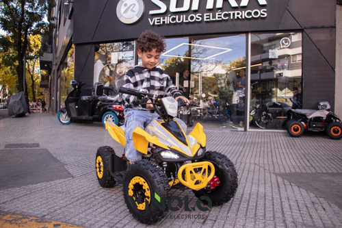 Mini Cuatriciclo Electrico Para Niños 800w Sunra + Casco / M
