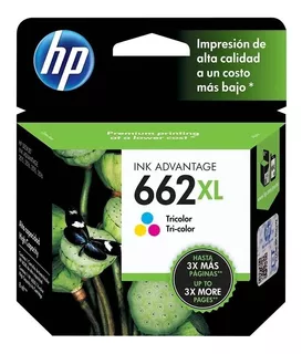 Tinta Cartucho Hp 662xl Tricolor Original