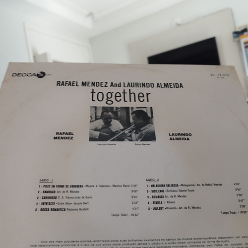 Lp - Rafael Mendez E Laurindo De Almeida -juntos Excel (Usado)