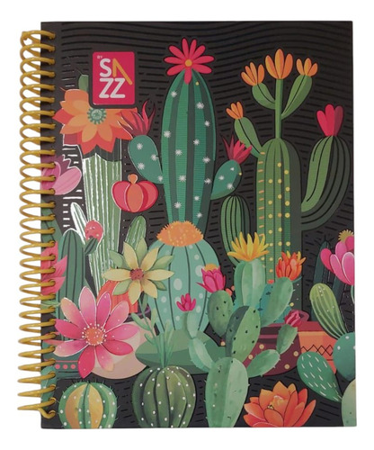 Cuaderno O Libreta Profesional Pasta Dura 100h Sazz 6pzas Cuadro Grande C7
