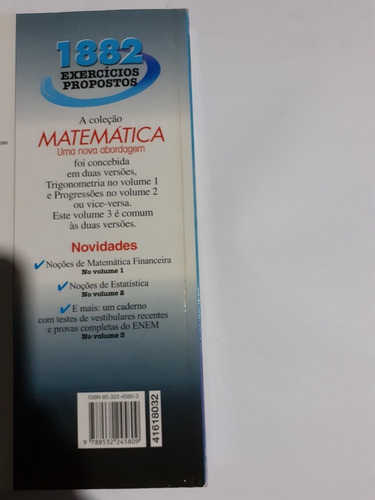 Matematica Uma Nova Abordagem Volumes 1 E 3 Bonjorno Lote (Usado)