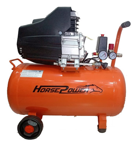 Imagen 1 de 5 de Compresor De Aire 50 Litros 2 Hp 2 Salidas Con Acople Rapido