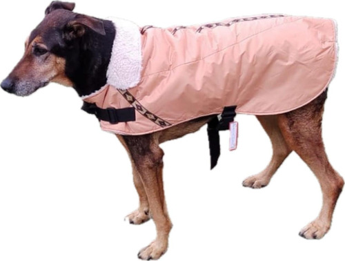 Capa  Perro Grande Xl Impermeable C/corderíto  75 Cm