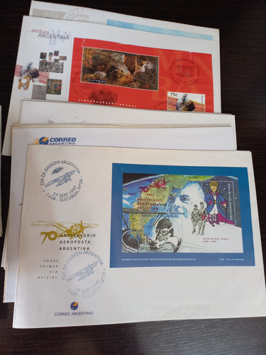 Argentina Sobre Primer Dia De Emision Correo Estampillas (Usado)