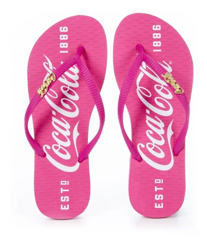 Chinelo Feminino Dedo Coca Cola Lançamento Original - Cc3516