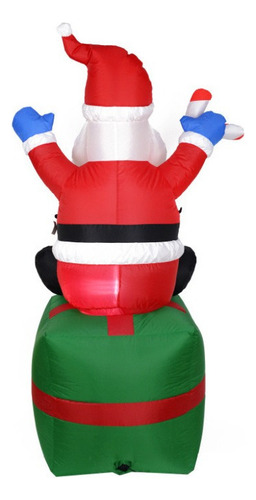 Decoración Navideña Inflable De Santa Claus Light Air