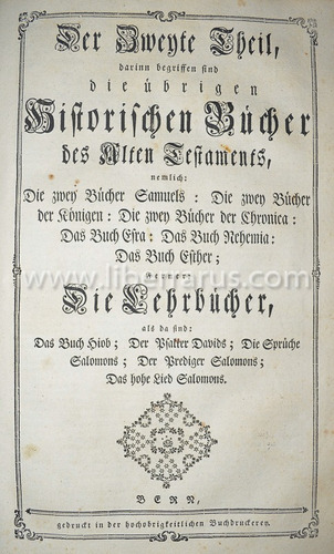 Antiga Biblia De 1784 - Biblia Die Ganze Heilige Schrift 