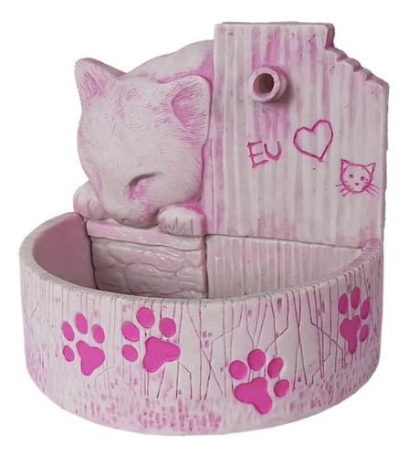 Bebedouro Fonte Para Gatos Prime Rosa 220 V.