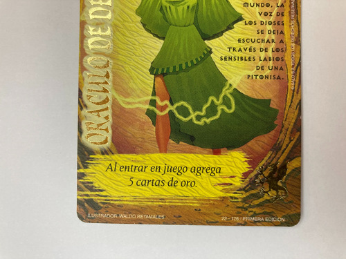 Juego Carta Mitos Y Leyendas Oráculo De Delfos - El Reto (Usado)