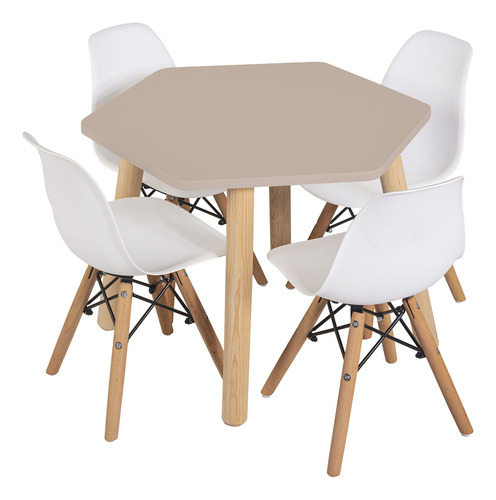 Comedor Moderno Para Niños 7 Acabados Mate Color Gris Oscuro Diseño De La Tela De Las Sillas Silla Blanca/mesa Gris Oscuro