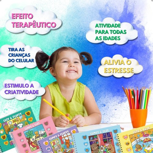 Livro De Colorir Comfy & Cozy Estilo Bobbie Goods Capa Dura