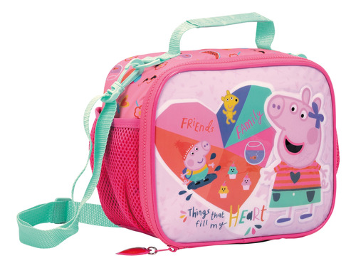 Lunchera Infantil Peppa Pig Wabro Escolar Jardin