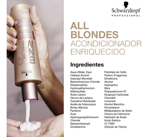 Blondme All Blondes Acondicionador Enriquecido Rubios 200ml