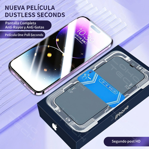 2 Micas Cristal Templado + 2 Mica Cámara Para iPhone iPhone 13 Mini